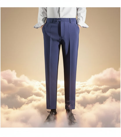 Slim Fit Draped Suit Pants