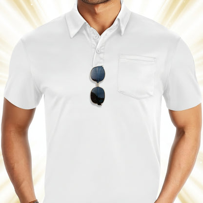 Sporty Mesh Button-Down Shirt