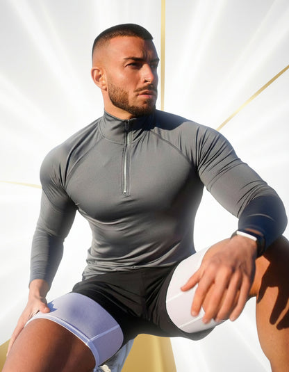Performance Half-Zip Compression Top
