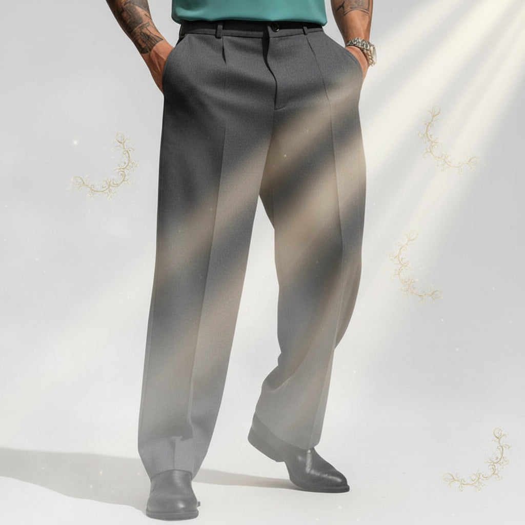 Classic Straight-Leg Suit Trousers