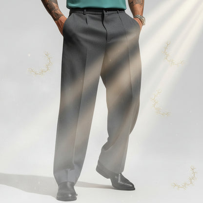 Classic Straight-Leg Suit Trousers