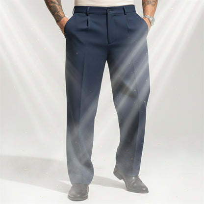 Classic Straight-Leg Suit Trousers