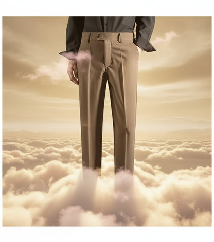 Slim Fit Draped Suit Pants